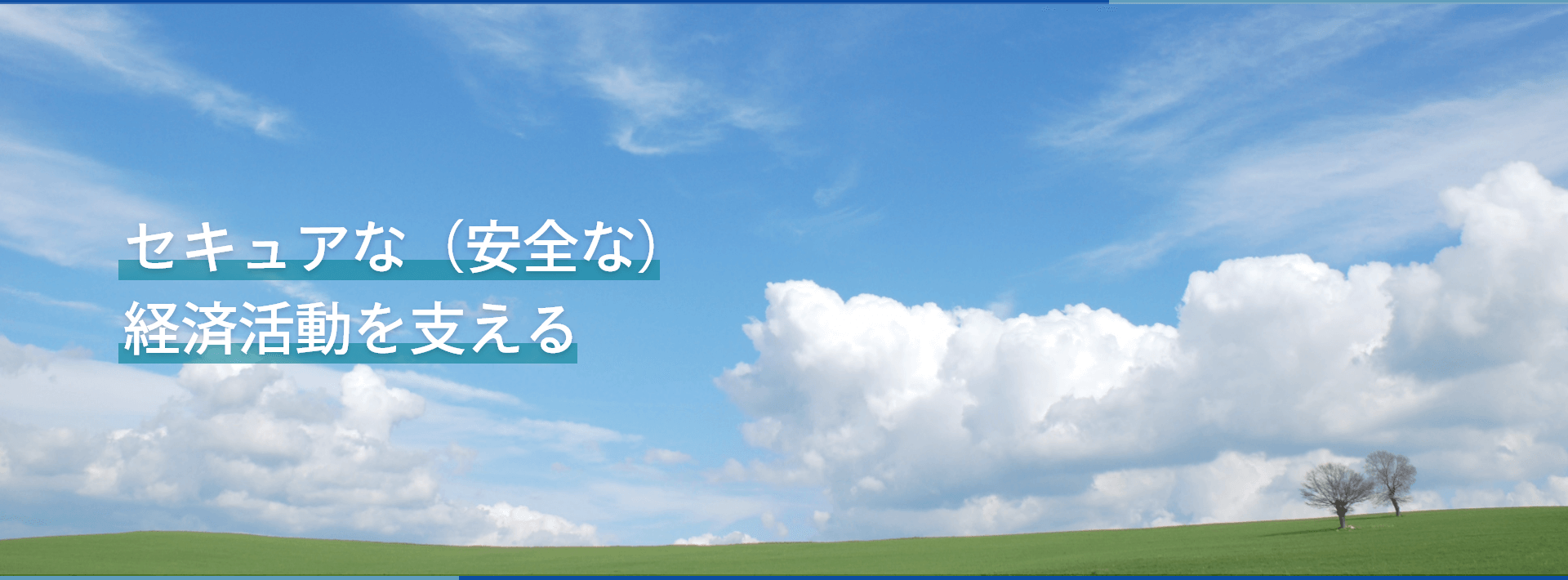 セキュアな(安全な)経済活動を支える